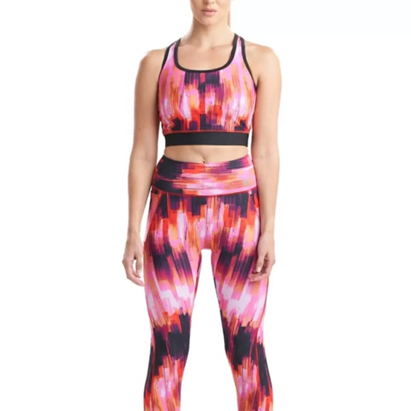 Josie Natori Longline Sports Bra with Adjustable T Back/ Adjustable Crop Tank - Picture 6 of 7